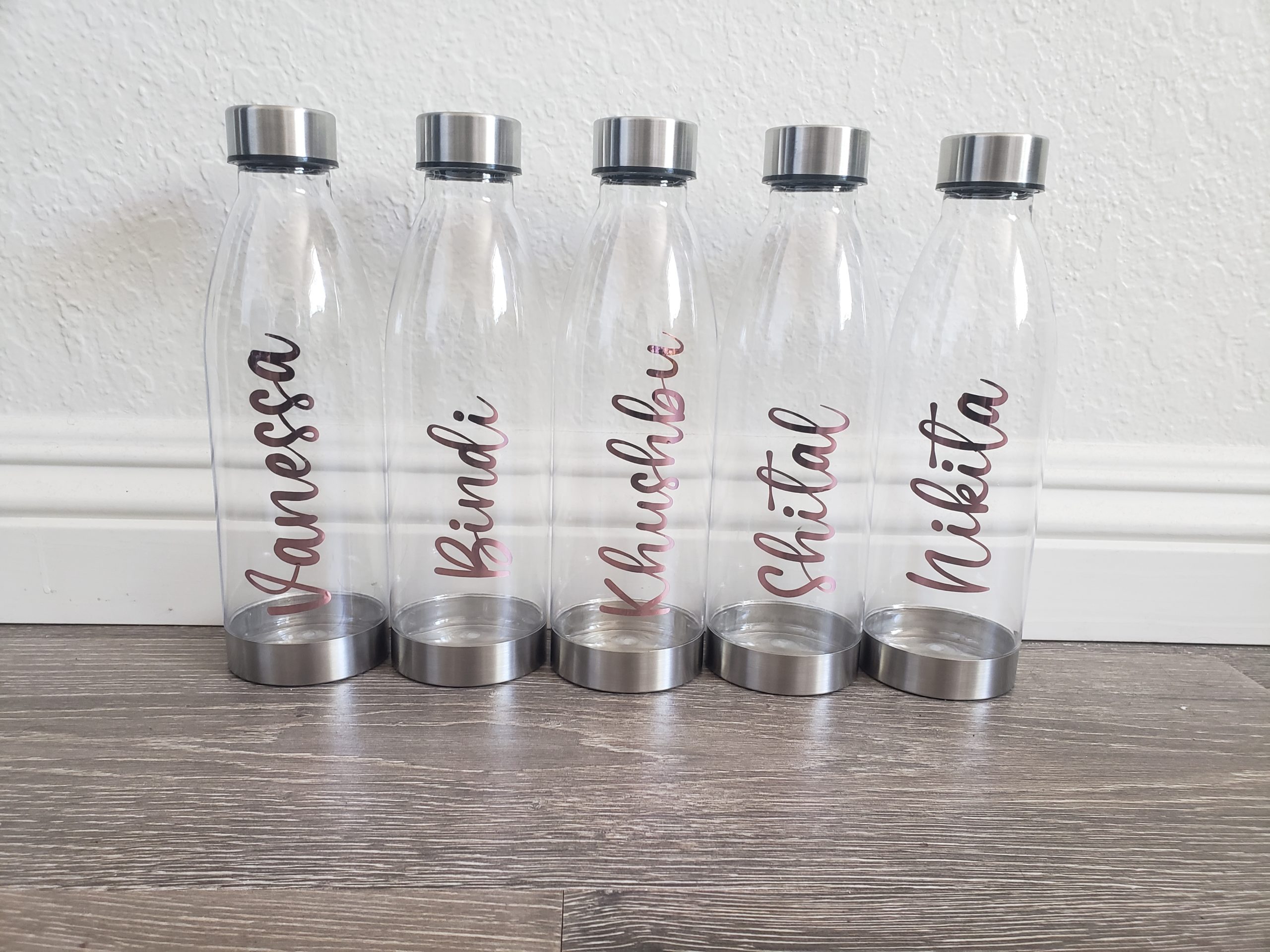personalized vinyl water bottles